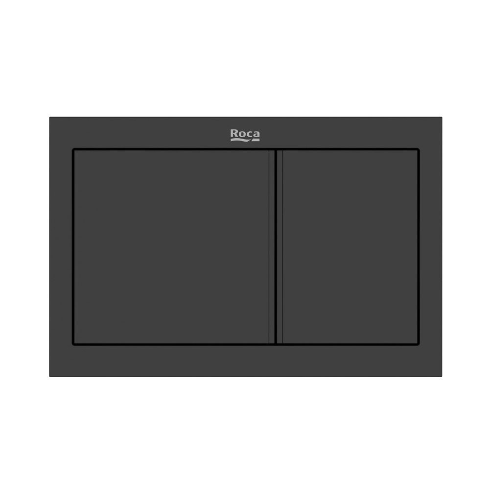 Cut out image of the Roca Duplo S PS1 Matt Black Dual Flush Plate